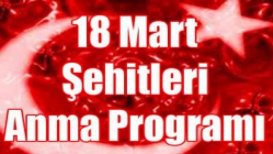18 Mart Şehitleri anma Günü Programı Açıklandı
