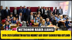 2019-2020 İlköğretim Haftası Mehmet Akif Ersoy İlkokulu’nda Kutlandı