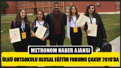 Ülkü Ortaokulu Ulusal Eğitim Forumu Çakuf 2019’da