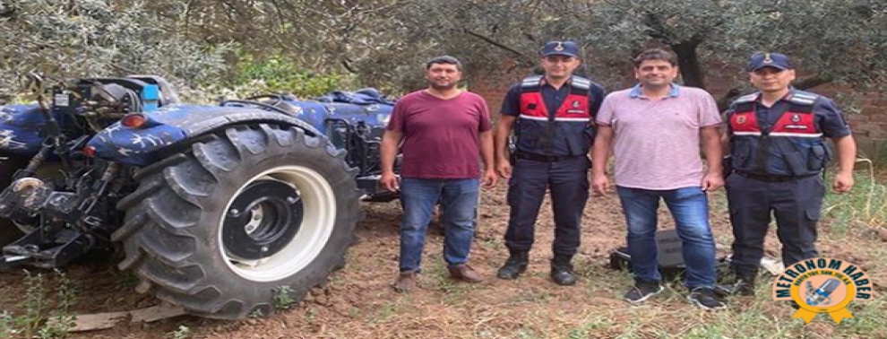 Çalınan Traktörü Jandarma Buldu Çalınan Traktörü Jandarma Buldu