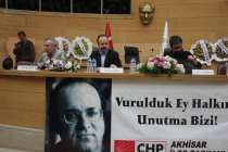 CHP Akhisar İlçe Teşkilatından Uğur Mumcu paneli