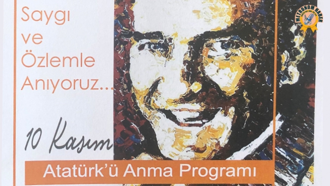 10 Kasım Atatürkü Anma Programı Açıklandı