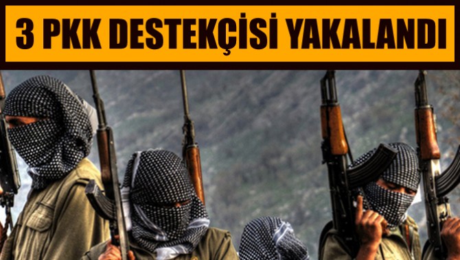 3 PKK Destekçisi Terörist Tutuklandı