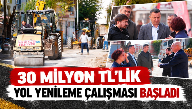 30 Milyon TL’lik Yol Yenileme Çalışması Başladı