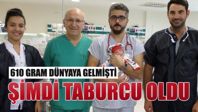 610 Gram Doğdu, 2 Kilo 150 Gram İle Taburcu Oldu