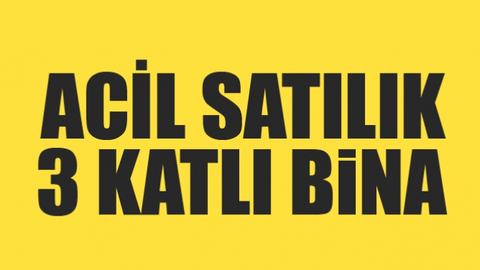 Acil Satılık 3 Katlı bina..!