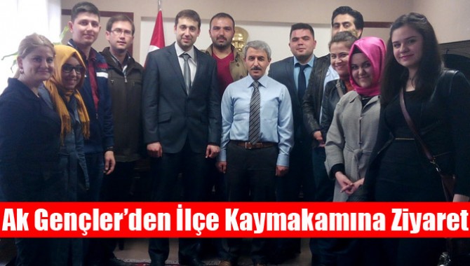 Ak Gençler’den İlçe Kaymakamına Ziyaret