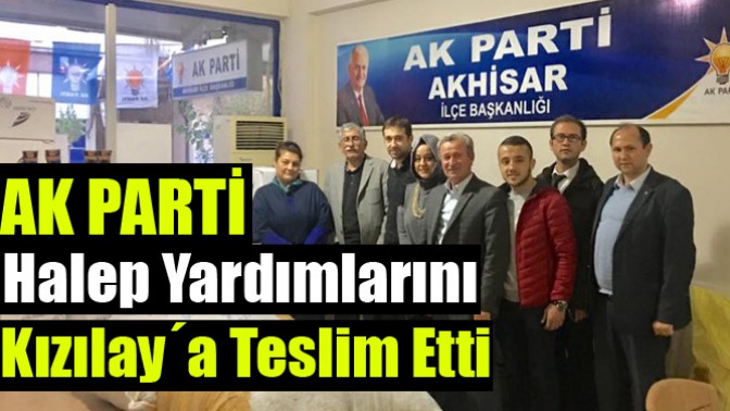 AK Parti, Halep Yardımlarını Kızılay´a Teslim Etti