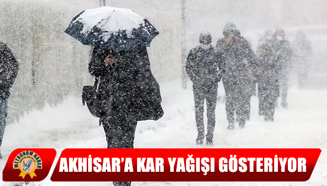 Akhisar’a Kar Yağışı Gösteriyor