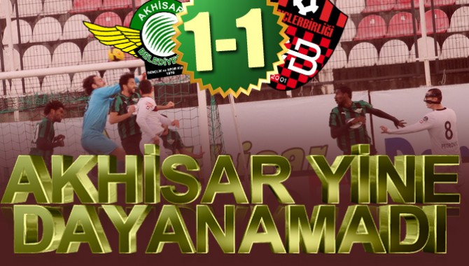 Akhisar Belediyespor-Gençlerbirliği: 1-1