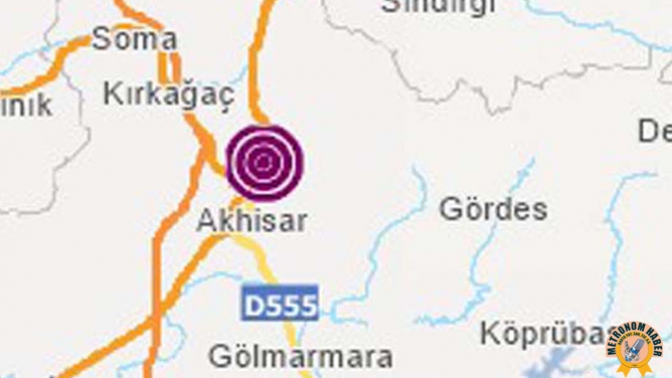 Akhisar’da 3.6 şiddetinde deprem meydana geldi