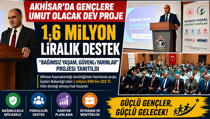 Akhisar’da Gençlere Umut Olacak Dev Proje: 1,6 Milyon Liralık Destek