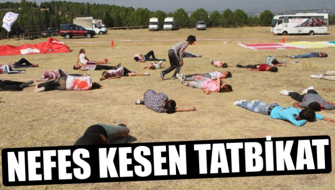 Akhisar’da Nefes Kesen Tatbikat