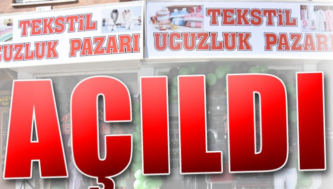 Akhisar’da Tekstil Ucuzluk Pazarı Açıldı