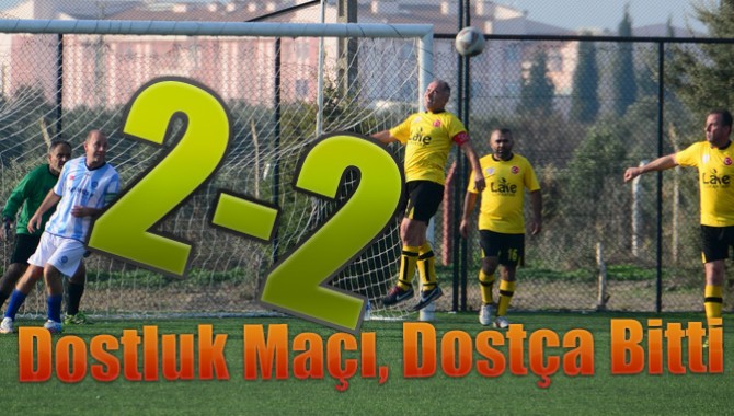 Akhisar Gücü, Dostluk Maçında, Ege Üniversitesi Veteranları 2-2 Berabere Kaldı