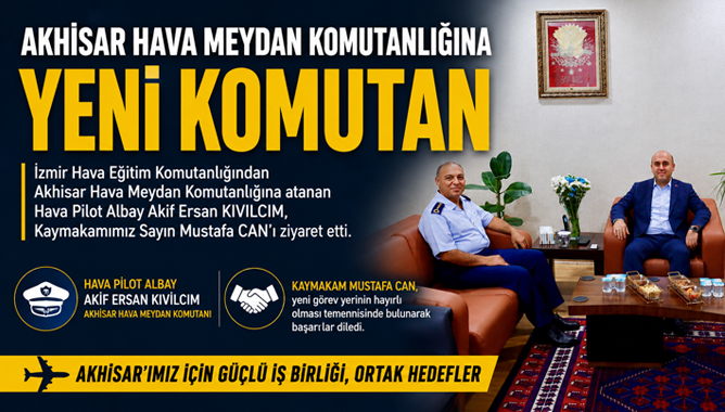 Akhisar Hava Meydan Komutanlığına Yeni Komutan