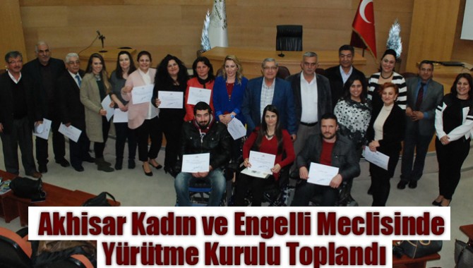 Akhisar Kadın ve Engelli Meclisinde Yürütme Kurulu Toplandı