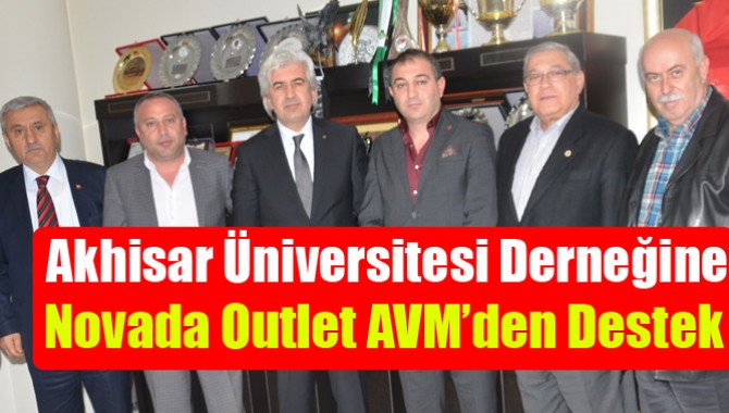 Akhisar Üniversitesi Derneğine, Novada Outlet AVM’den Destek