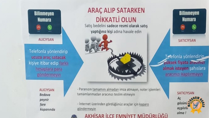 Akhisarda Sazan Sarmalı Dolandırıcılığına Karşı Bilinçlendirme Hareketi Başlatıldı