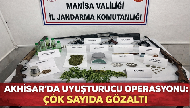 Akhisar'da Uyuşturucu Operasyonu: Çok Sayıda Gözaltı