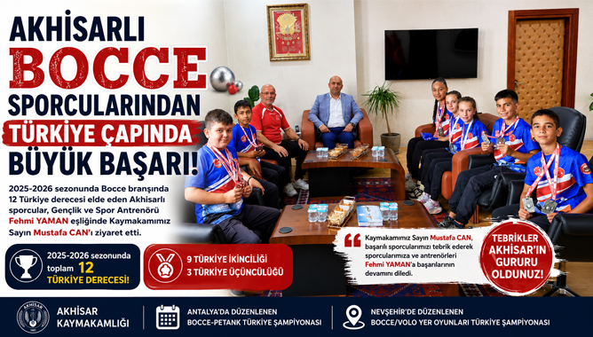 Akhisarlı Bocce Sporcularından Türkiye Çapında Büyük Başarı