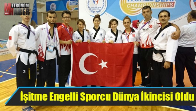 Akhisarlı İşitme Engelli Sporcu Dünya İkincisi Oldu