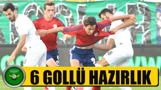 Akhisarsporda 6 Gollü Hazırlık