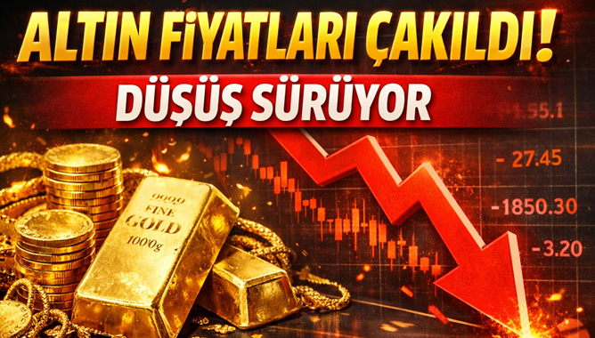 Altın fiyatları çakıldı! Düşüş sürüyor