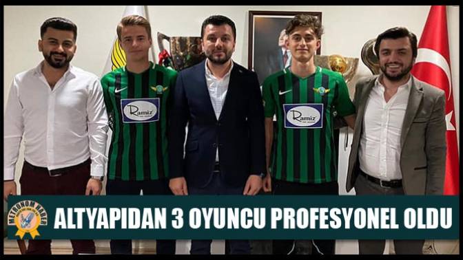 Altyapıdan 3 Oyuncu Profesyonel Oldu