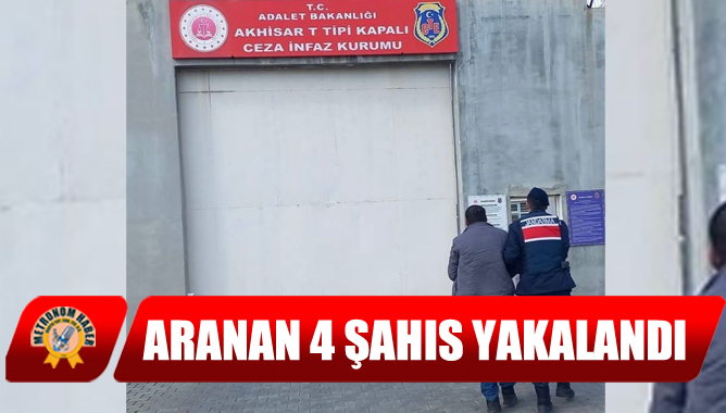 Aranan 4 Şahıs Yakalandı