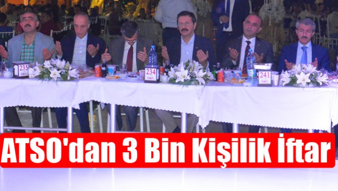 ATSO'dan 3 Bin Kişilik İftar