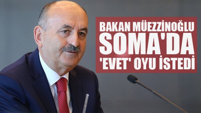 Bakan Müezzinoğlu EVET Oyu İstedi