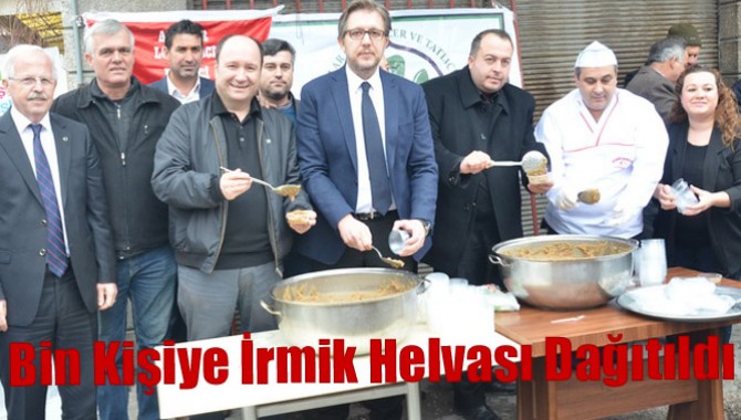 Bin Kişiye İrmik Helvası Dağıtıldı