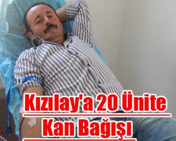 Bünyanosmaniye köyü Kızılaya 20 ünite kan bağışı yaptı!