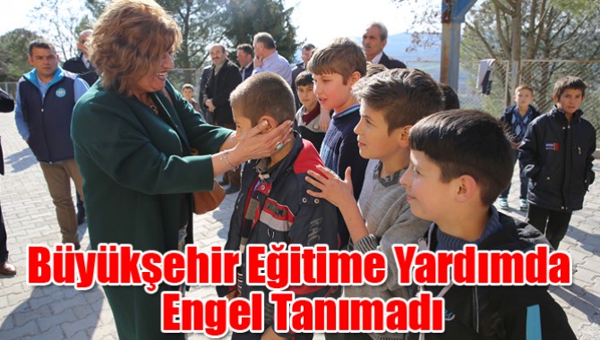 Büyükşehir Eğitime Yardımda Engel Tanımadı