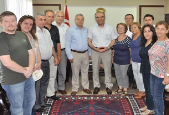 CHP Yeni Yönetimi. Kaymakam Köten’i Ziyaret Etti