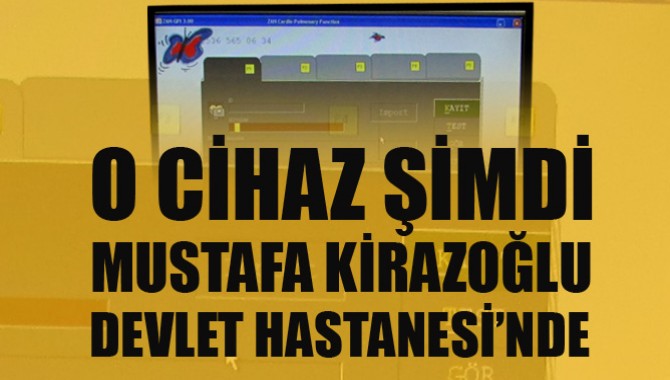 Devlet Hastanesine SFT Cihazı Bağışlandı