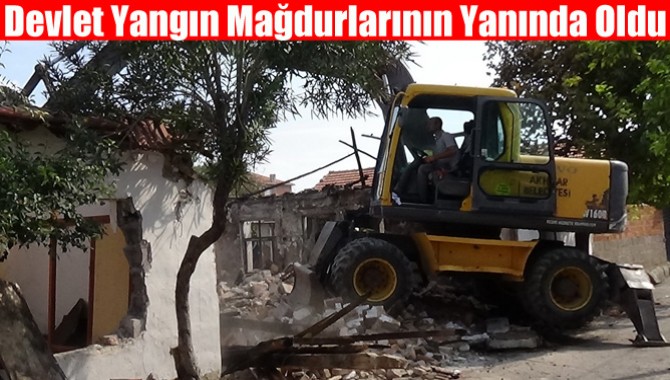 Devlet Yangın Mağdurlarının Yanında Oldu