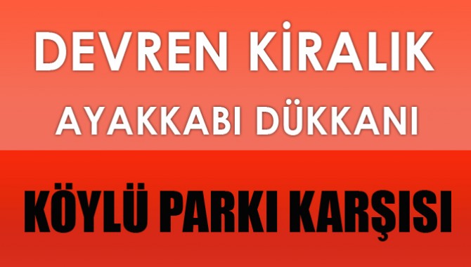 Devren Kiralık Ayakkabı Dükkanı;