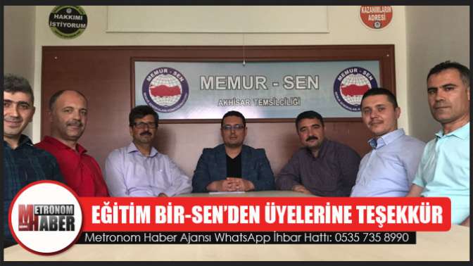 Eğitim Bir-Sen’den Üyelerine Ve Çalışanlarına Teşekkür