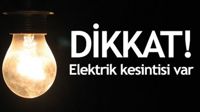 Elektrik Kesintisi Var!