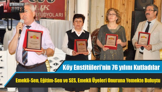 Emekli-Sen, Eğitim-Sen ve SES, Emekli Üyeleri Onuruna Yemekte Buluştu