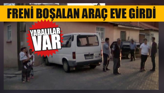 Freni Boşalan Araç Eve Girdi!