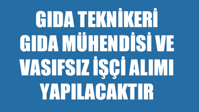 Gıda Teknikeri Gıda Mühendisi Ve Vasıfsız İşçi Alımı YapılacaktırGıda Teknikeri Gıda Mühendisi Ve Vasıfsız İşçi Alımı Yapılacaktır Metronom Haber Ajansı - MHA Kurtuluş Yağ Fabrikasına Dolgun Ücret, Ye