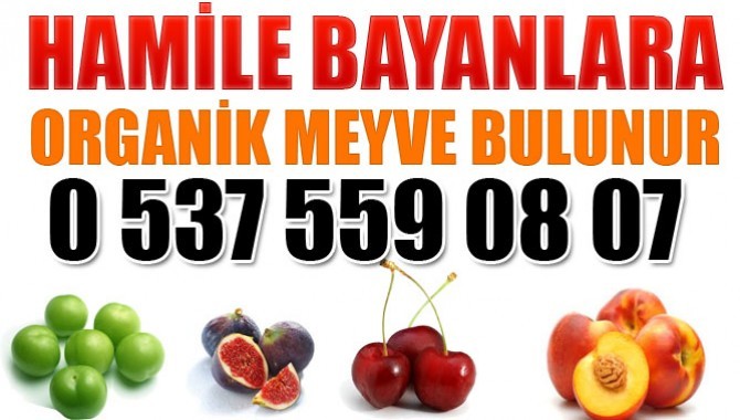 Hamile Bayanlara Organik Meyve Bulunur.