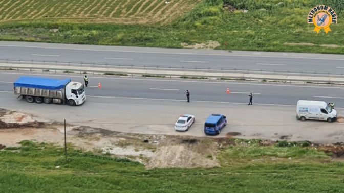 Hava Destekli Trafik Denetimi Yapıldı