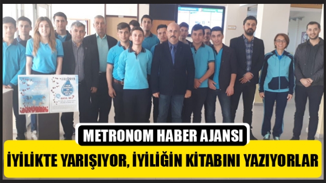 İyilikte yarışıyor, iyiliğin kitabını yazıyorlar