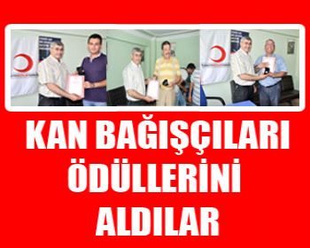 Kan Bağışçıları Ödüllerini Aldı !