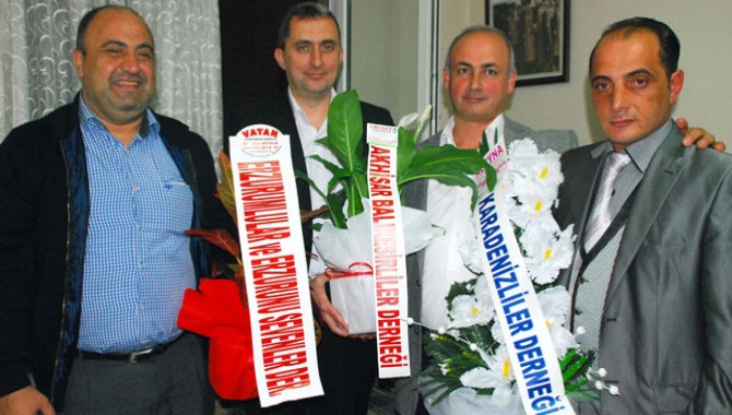 Karadenizliler, Balıkesirliler ve Erzurumlular Dernekleri, Bayburtlular Derneğini Ziyaret etti