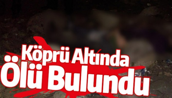 KÖPRÜ ALTINDA ÖLÜ BULUNDU